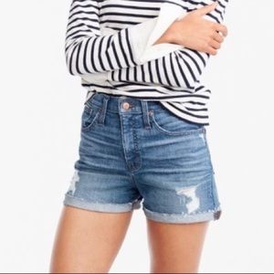 J Crew distressed denim short, Size 24